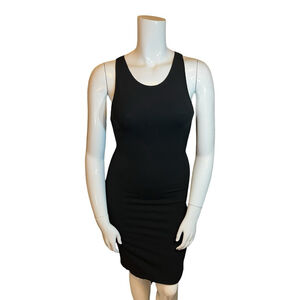 Theory Black Stretch Bodycon Dress, USA (Fits S–M)Tagged L